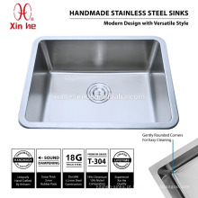 Pia De Cozinha De Aço Inoxidável R25 com bacia profunda, Austrália única bacia undermount Inox Sinks De Cozinha De Aço Inoxidável